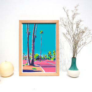 PALM SPRINGS PARKING LOT (GICLÉE)