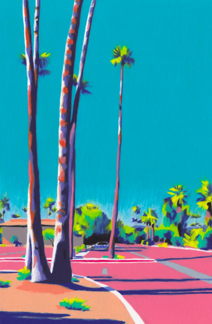 PALM SPRINGS PARKING LOT (GICLÉE)